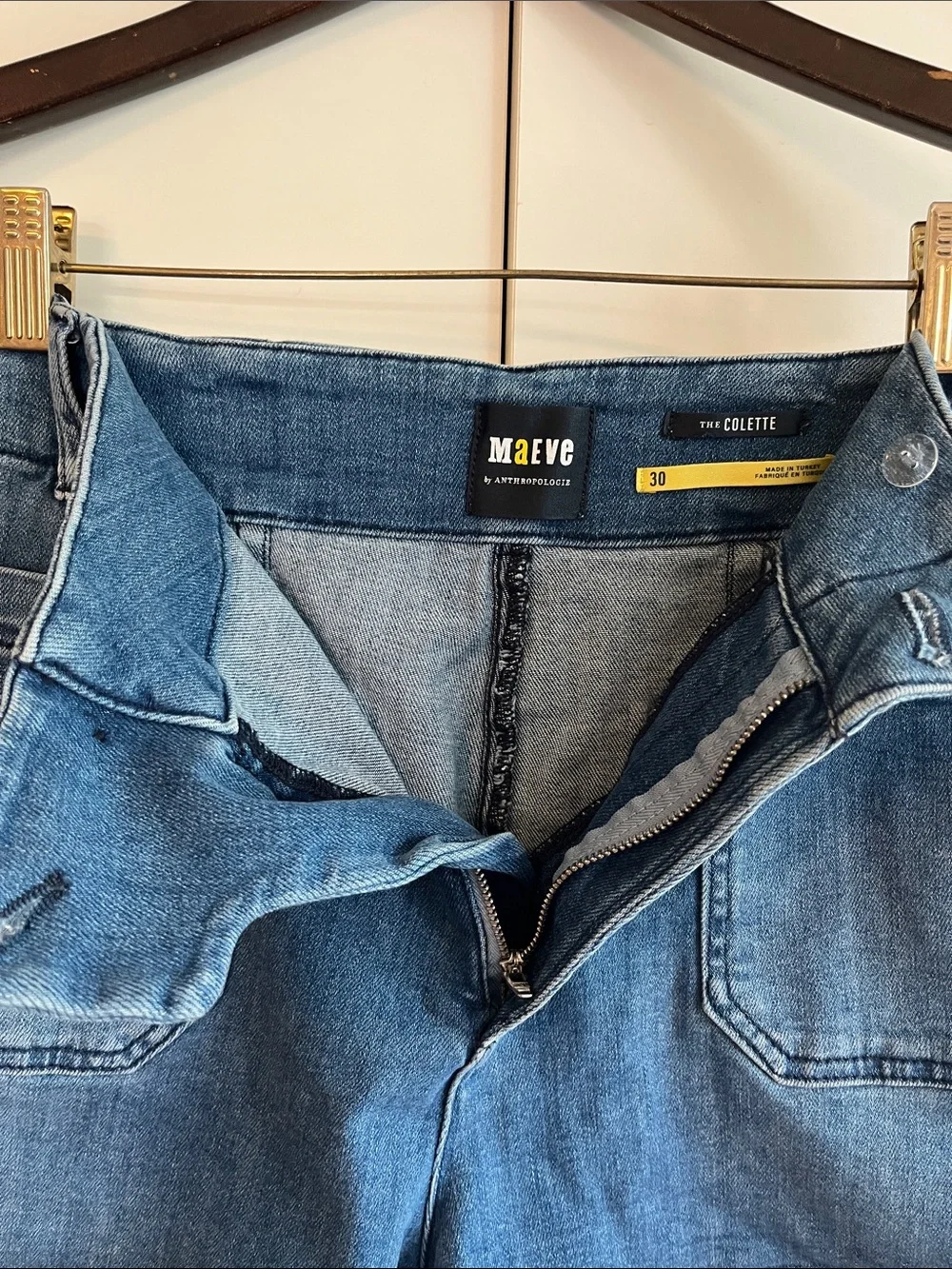 Anthropologie x Colette Denim Shorts Size 30 NWT - Picture 8 of 12